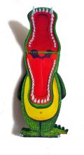 3D-Grusskarte Krokodil
